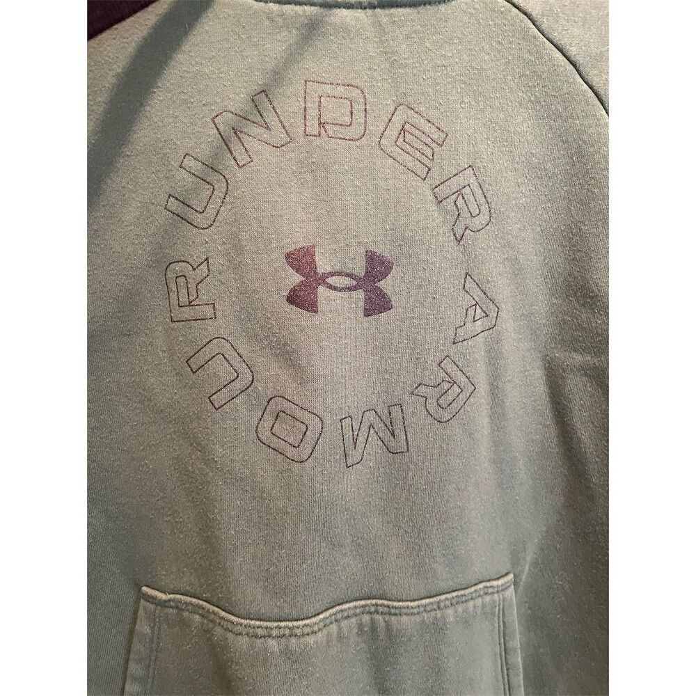 Under Armour Men's Green Loose Fit Pullover Hoodie Size M - Picture 4 of 9